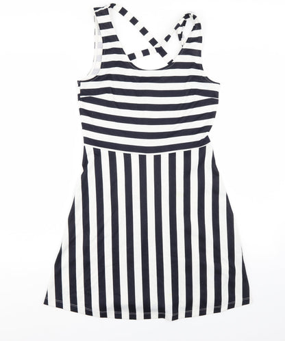 H&M Womens Blue Striped  Mini  Size S