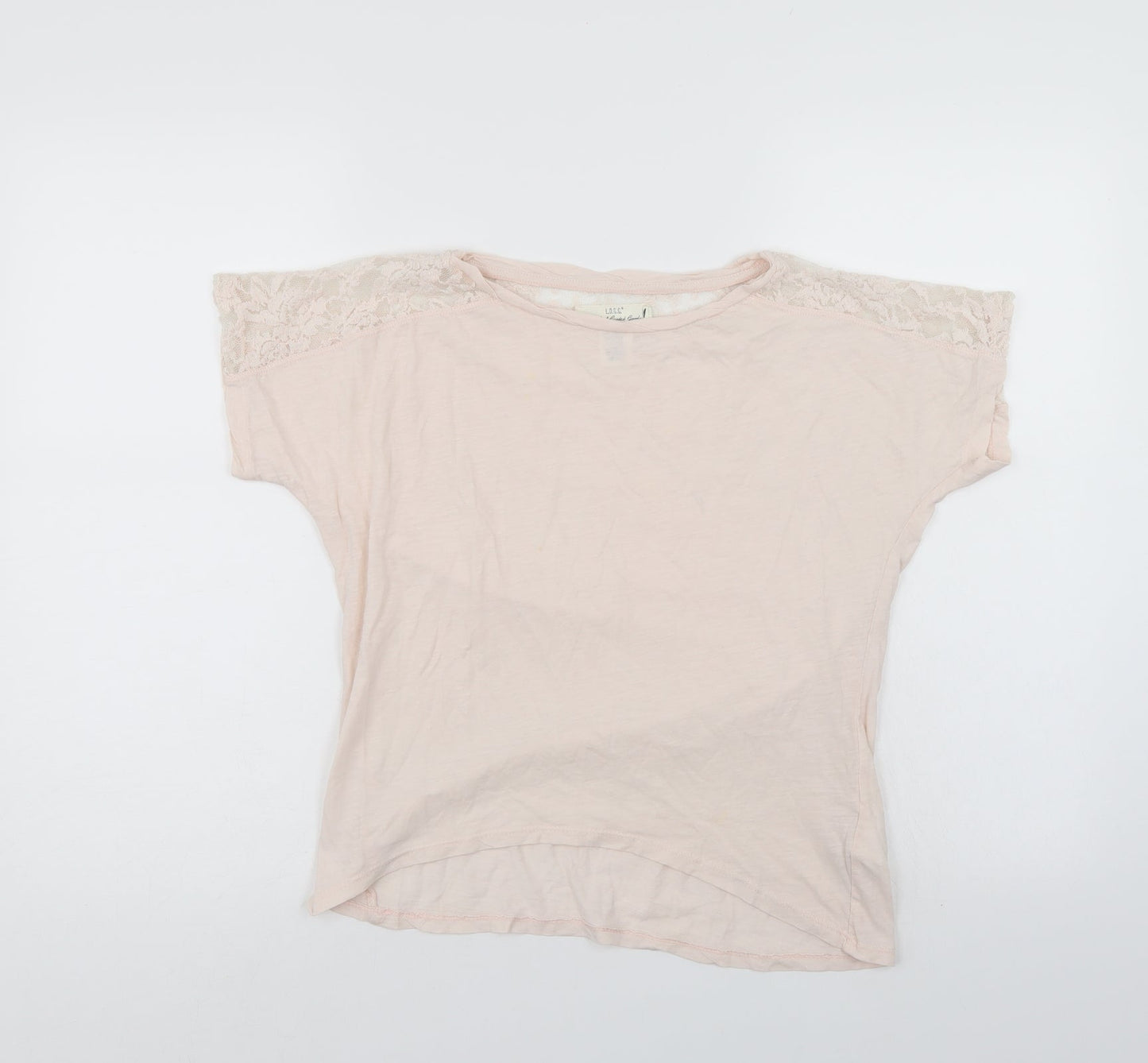 LOGG Girls Ivory   Basic Polo Size 11-12 Years  - Lace trim on top