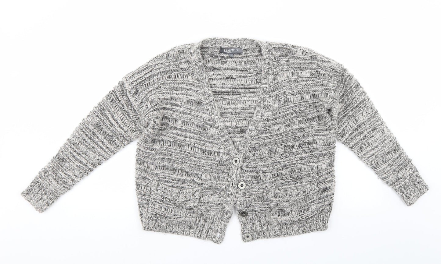 Limited Collection Womens Grey   Cardigan Jumper Size 10