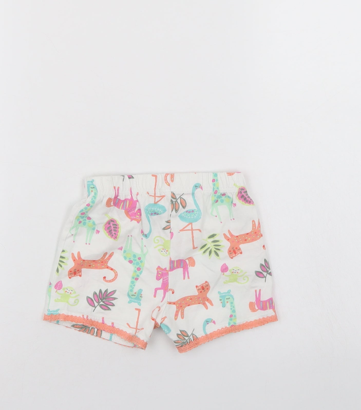 Nutmeg Baby Multicoloured Floral  Cropped Trousers Size 9-12 Months  - shorts
