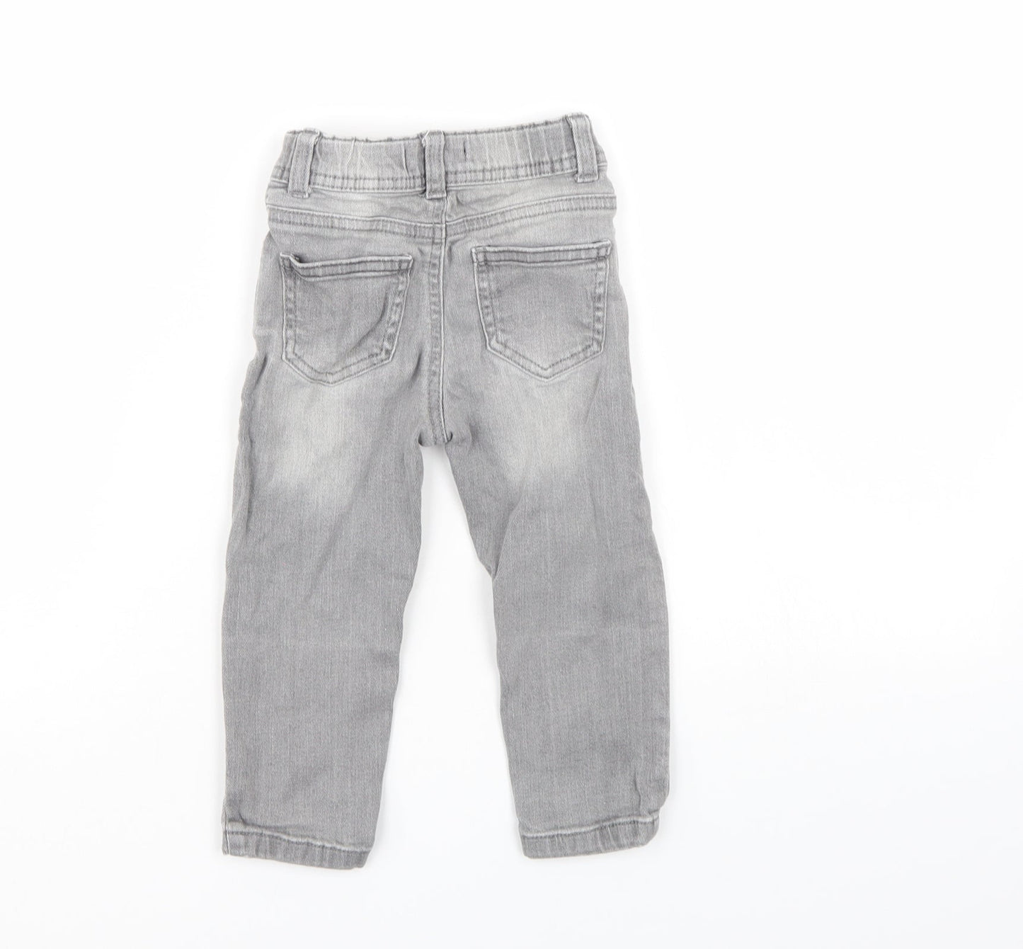 Preworn Boys Grey   Cargo Jeans Size 12-18 Months