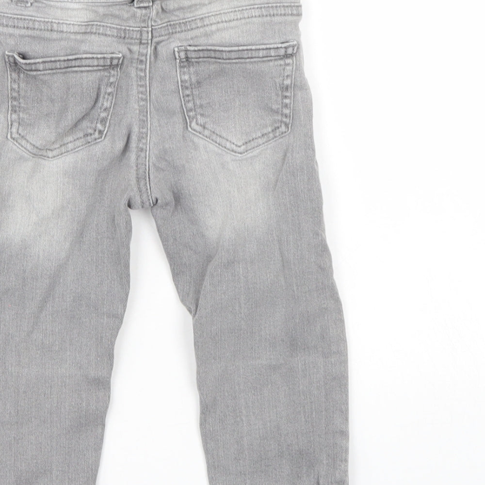 Preworn Boys Grey   Cargo Jeans Size 12-18 Months