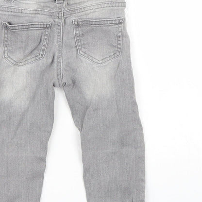 Preworn Boys Grey   Cargo Jeans Size 12-18 Months