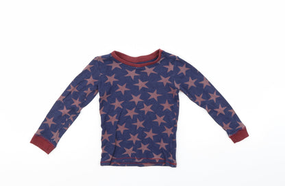 M&S Boys Blue Polka Dot  Basic Casual Size 4-5 Years