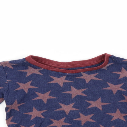 M&S Boys Blue Polka Dot  Basic Casual Size 4-5 Years
