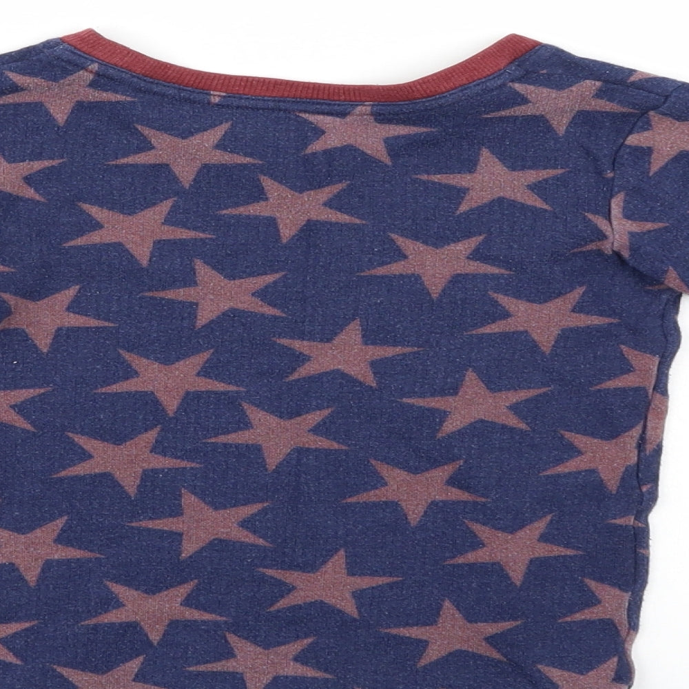 M&S Boys Blue Polka Dot  Basic Casual Size 4-5 Years