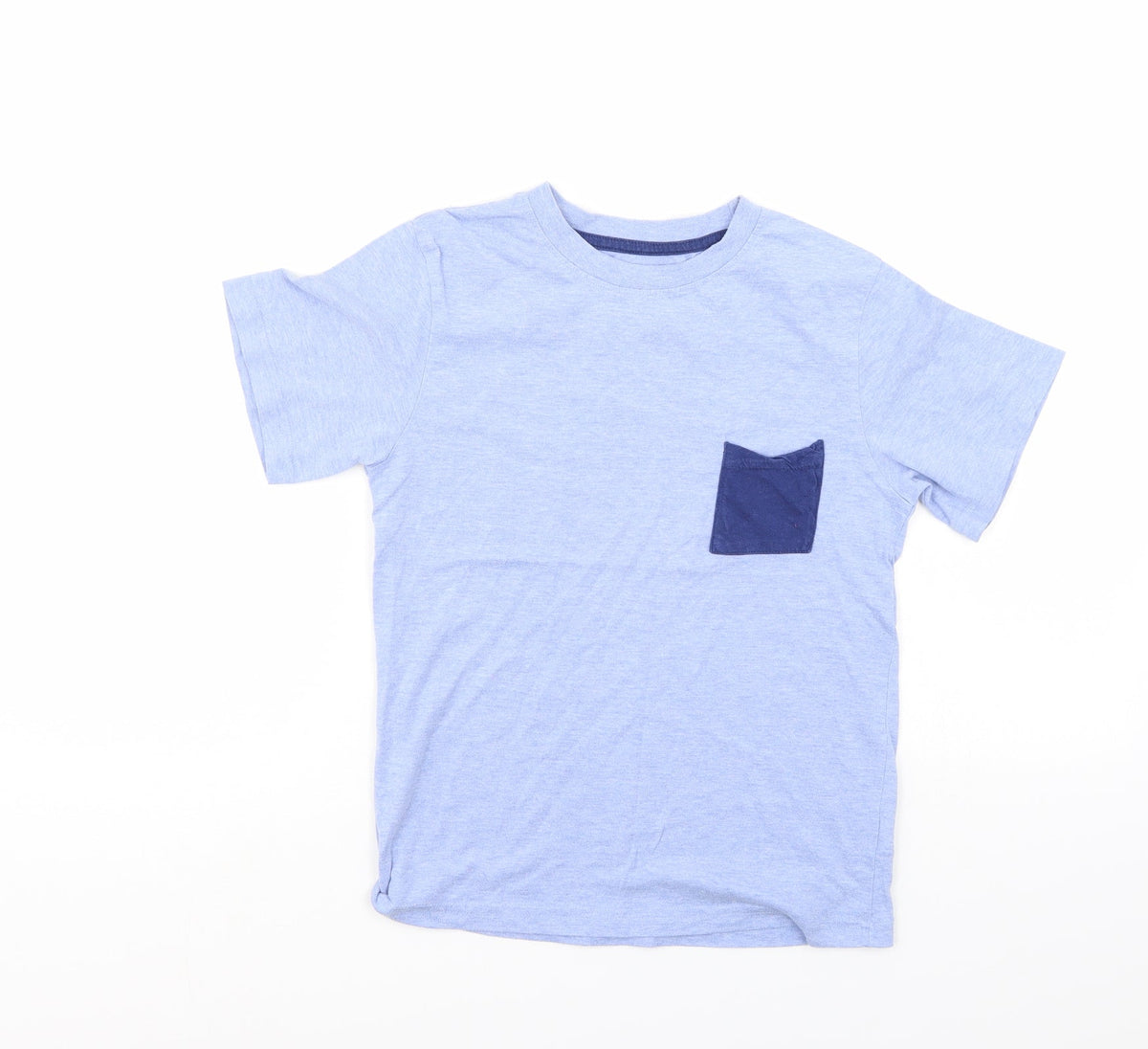 Additional front view of Rebel boys’ blue basic t-shirt, size 11-12, years