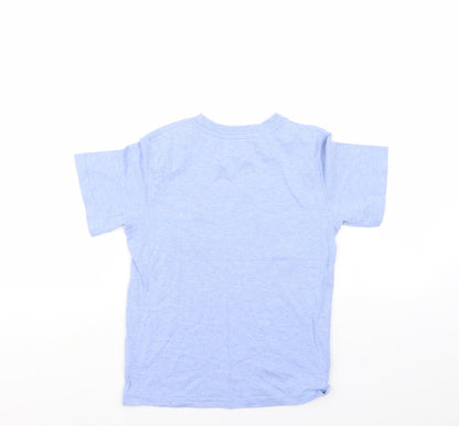 Back view of Rebel boys’ blue basic t-shirt, size 11-12, years
