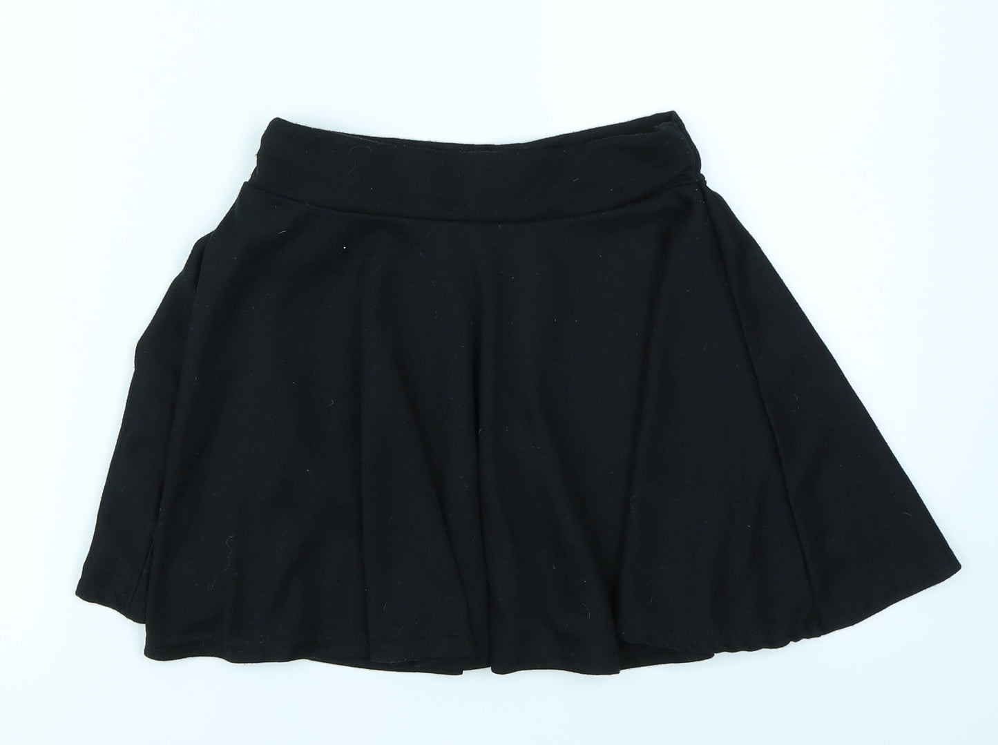 Preworn Girls Black   Flare Skirt Size 9-10 Years