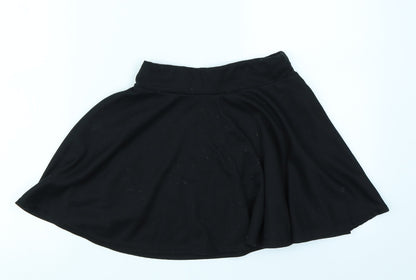 Preworn Girls Black   Flare Skirt Size 9-10 Years
