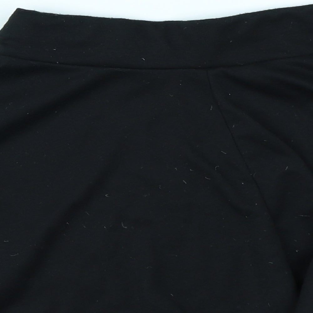 Preworn Girls Black   Flare Skirt Size 9-10 Years