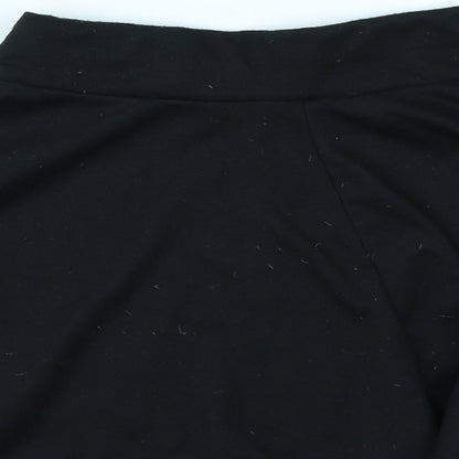 Preworn Girls Black   Flare Skirt Size 9-10 Years