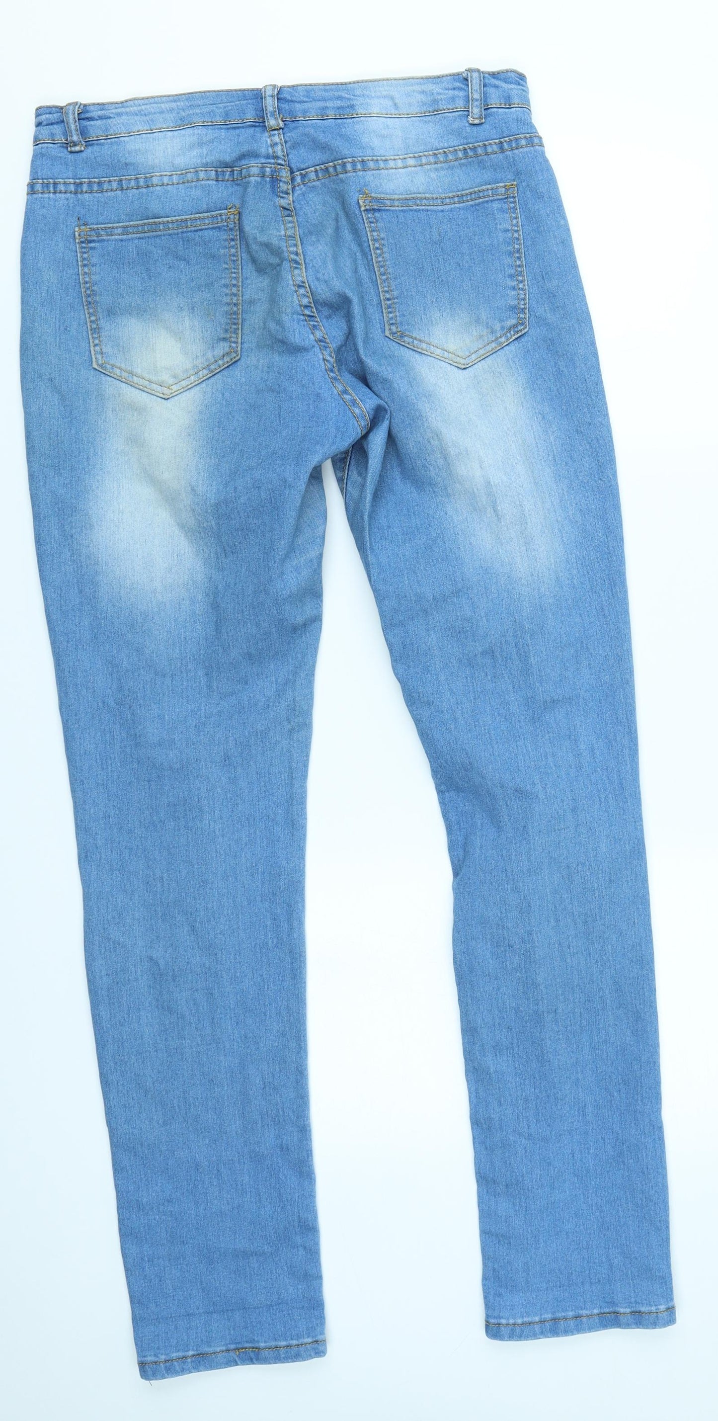 Womens UK Size 32 in Jeans Regular Fit Skinny Blue Jeans