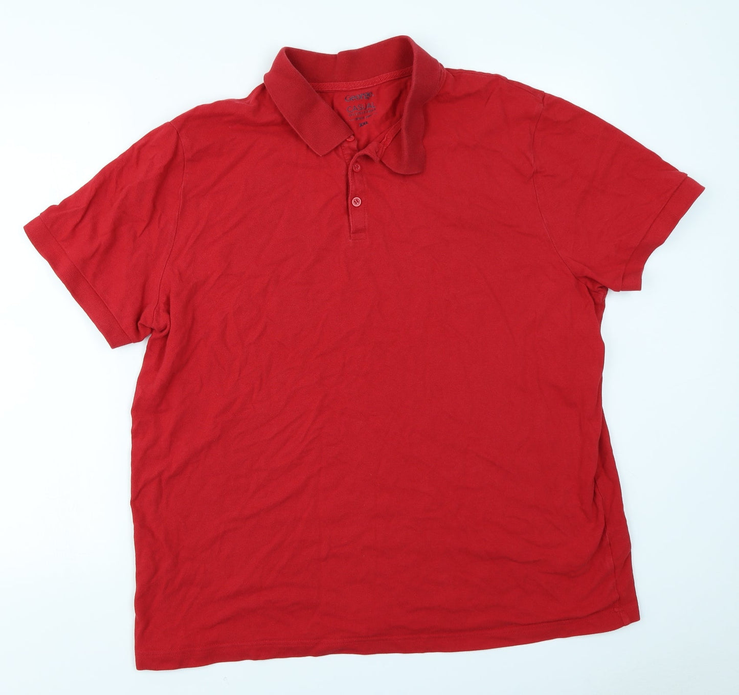 George Mens Red    Polo Size 2XL