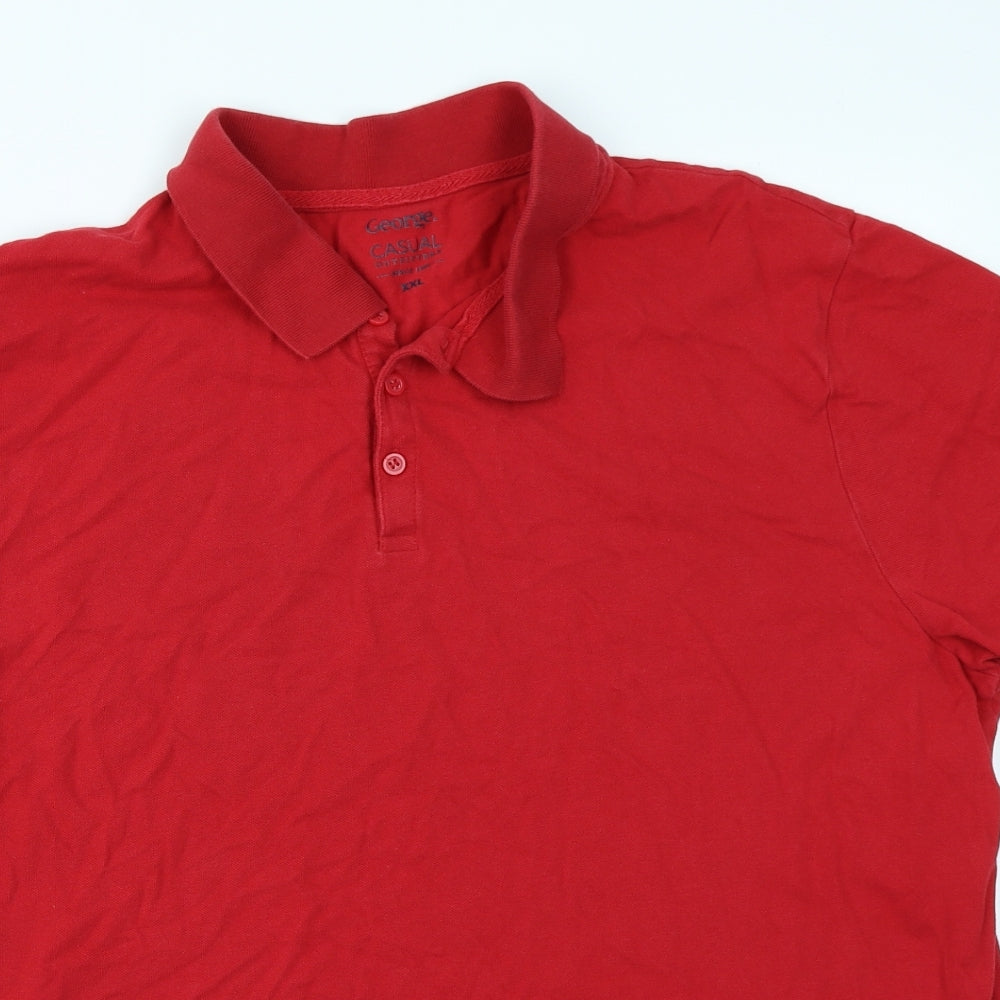 George Mens Red    Polo Size 2XL
