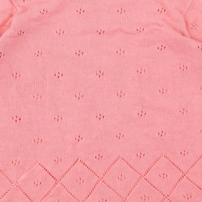 Jan Eva Womens Pink   Basic T-Shirt Size M