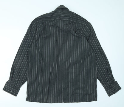 Mens UK Size XL Emporio Grey  Button-Up Long Sleeve Casual Shirt