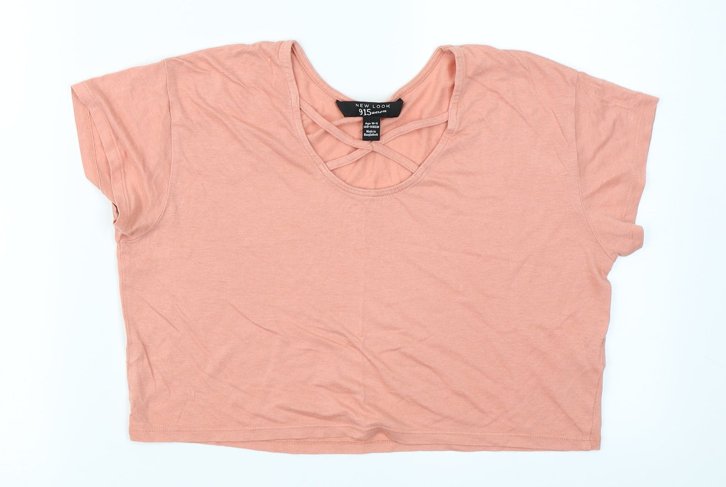 915 Generation Girls Pink   Cropped T-Shirt Size 10-11 Years