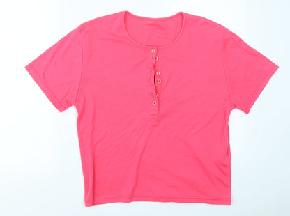 Cinch Womens Pink   Basic T-Shirt Size M
