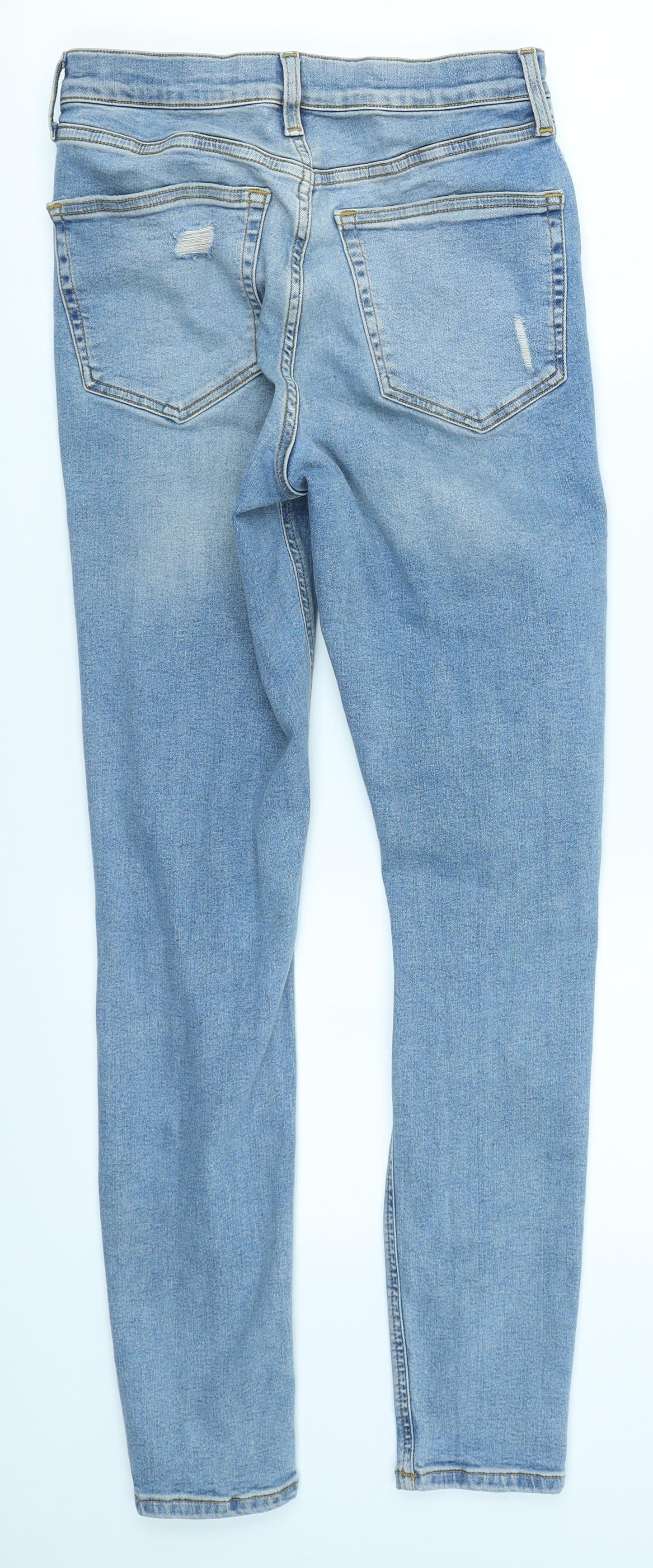 Topshop Womens Blue  Denim Skinny Jeans Size 28 in L32 in