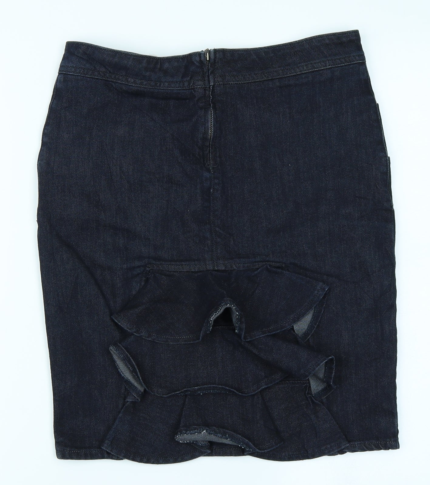Miss Selfridge Womens Blue  Denim A-Line Skirt Size 10