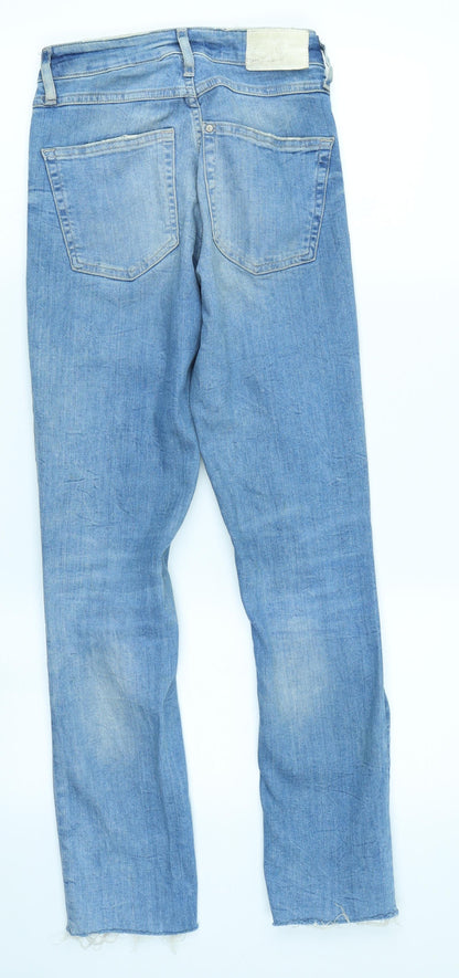 &Denim Womens Blue  Denim Skinny Jeans Size 26 in L27 in