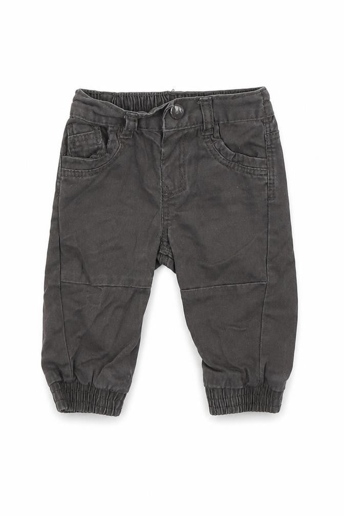 Front view of Baby Baby Grey Cargo Trousers, size 3-6, Months
