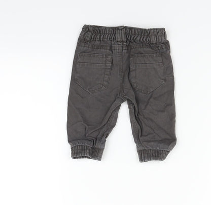 Baby Baby Grey   Cargo Trousers Size 3-6 Months