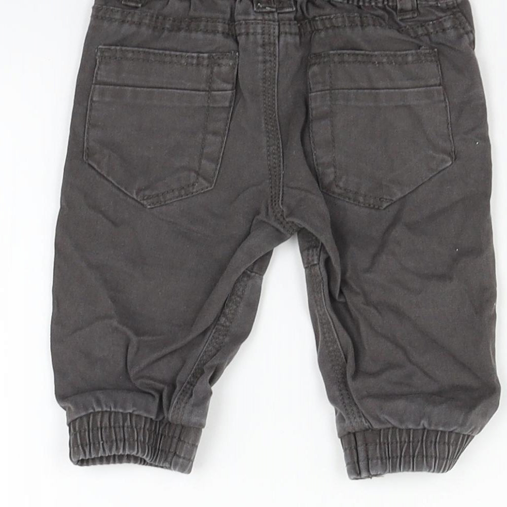 Baby Baby Grey   Cargo Trousers Size 3-6 Months