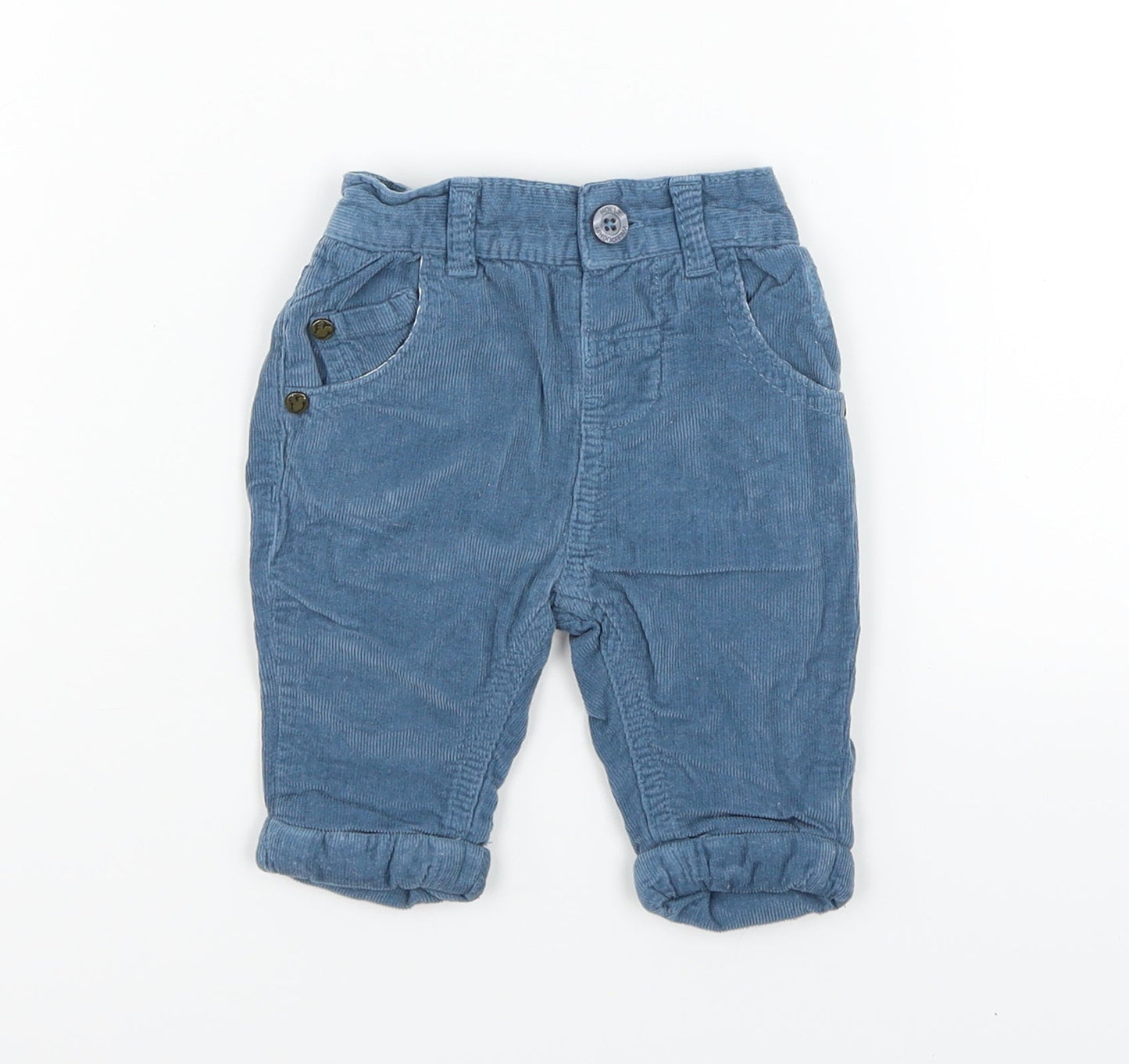 Holly Willoughby Boys Blue   Cargo Trousers Size 0-3 Months