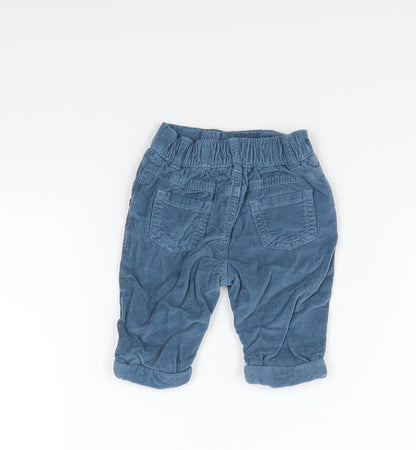 Holly Willoughby Boys Blue   Cargo Trousers Size 0-3 Months