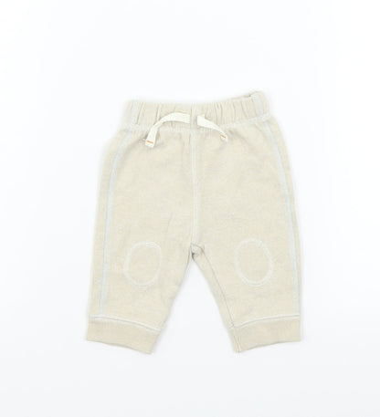 George Girls Beige   Track Pants Trousers Size 0-3 Months