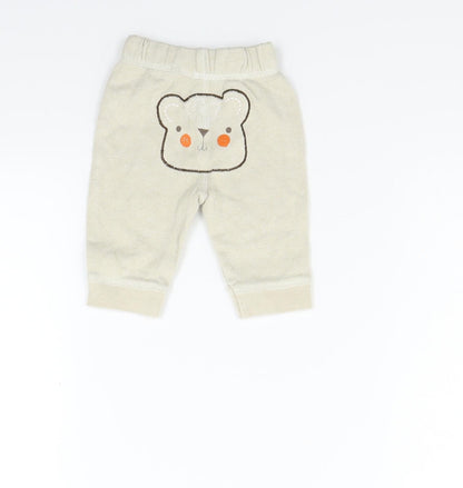 George Girls Beige   Track Pants Trousers Size 0-3 Months