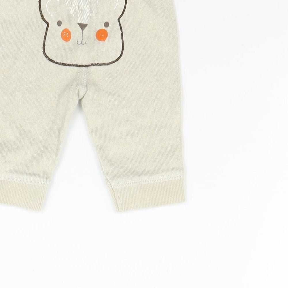 George Girls Beige   Track Pants Trousers Size 0-3 Months