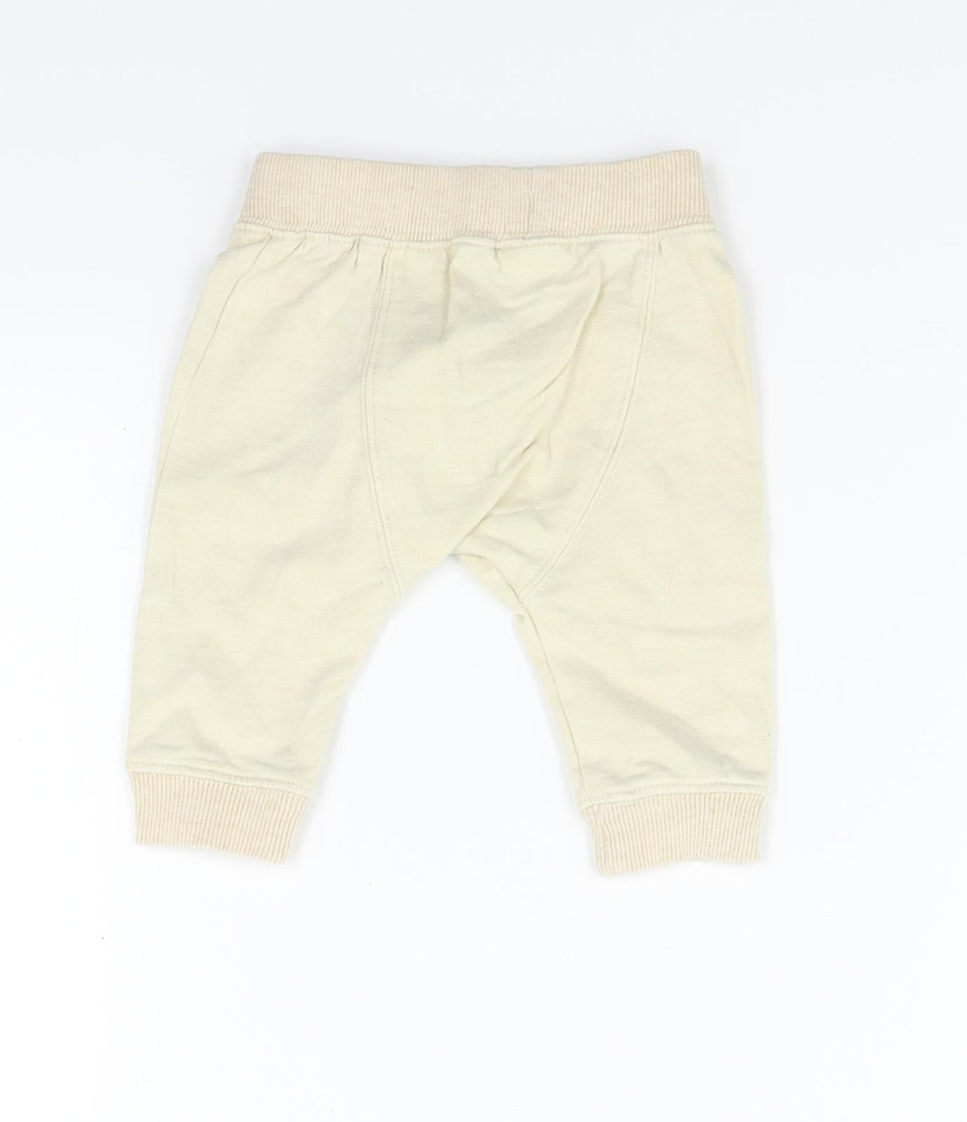 F&F Baby Beige   Track Pants Trousers Size 0-3 Months
