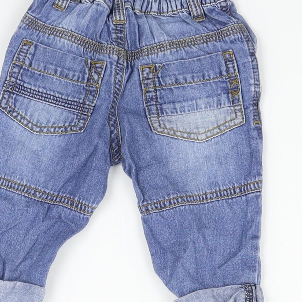 TU Boys Blue   Cargo Jeans Size 3-6 Months