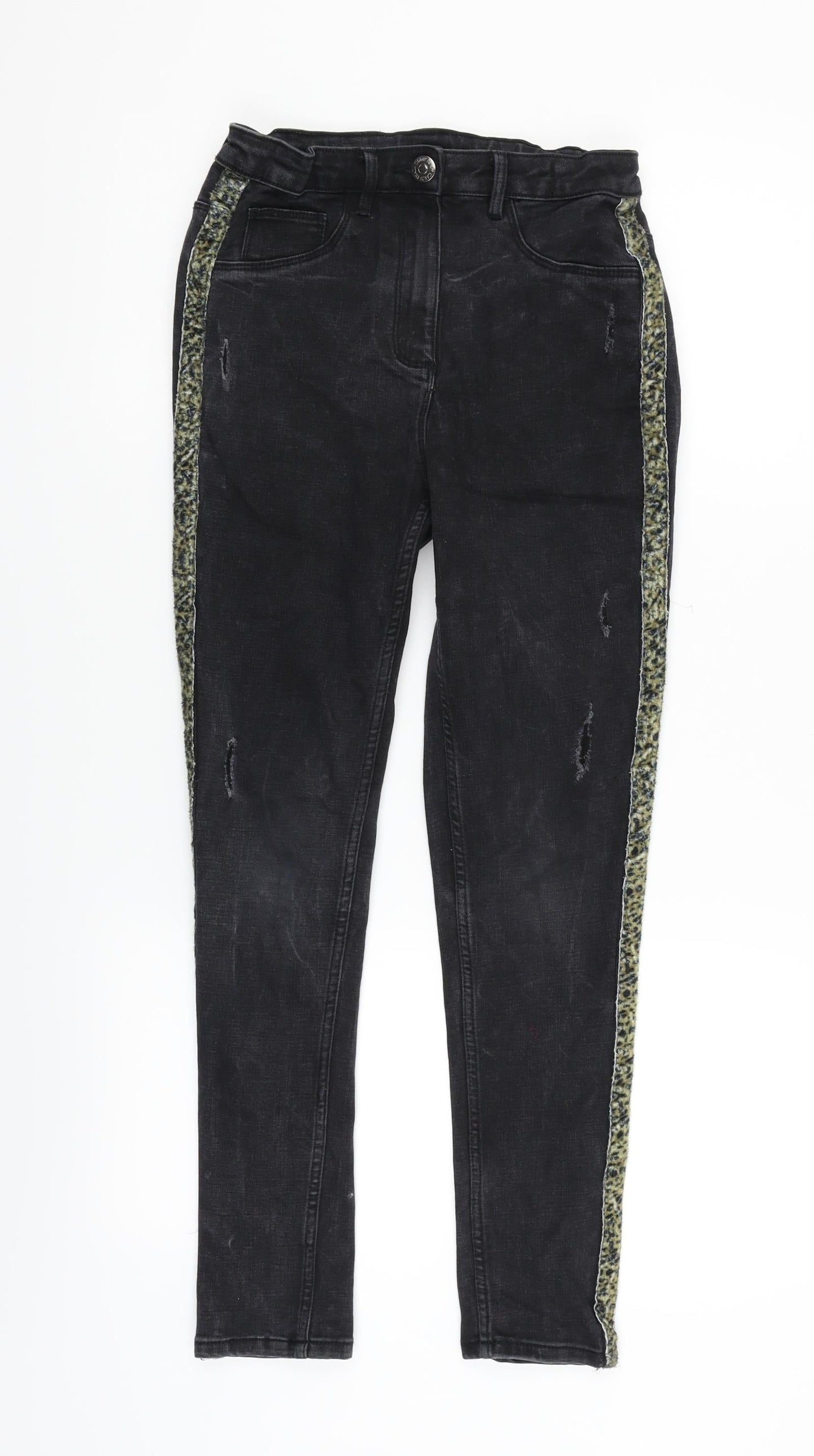 Candy Girls Black   Straight Jeans Size 13 Years