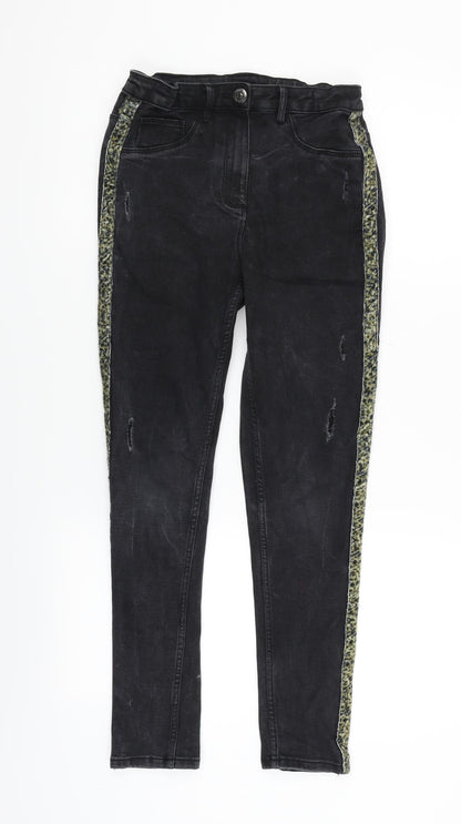 Candy Girls Black   Straight Jeans Size 13 Years