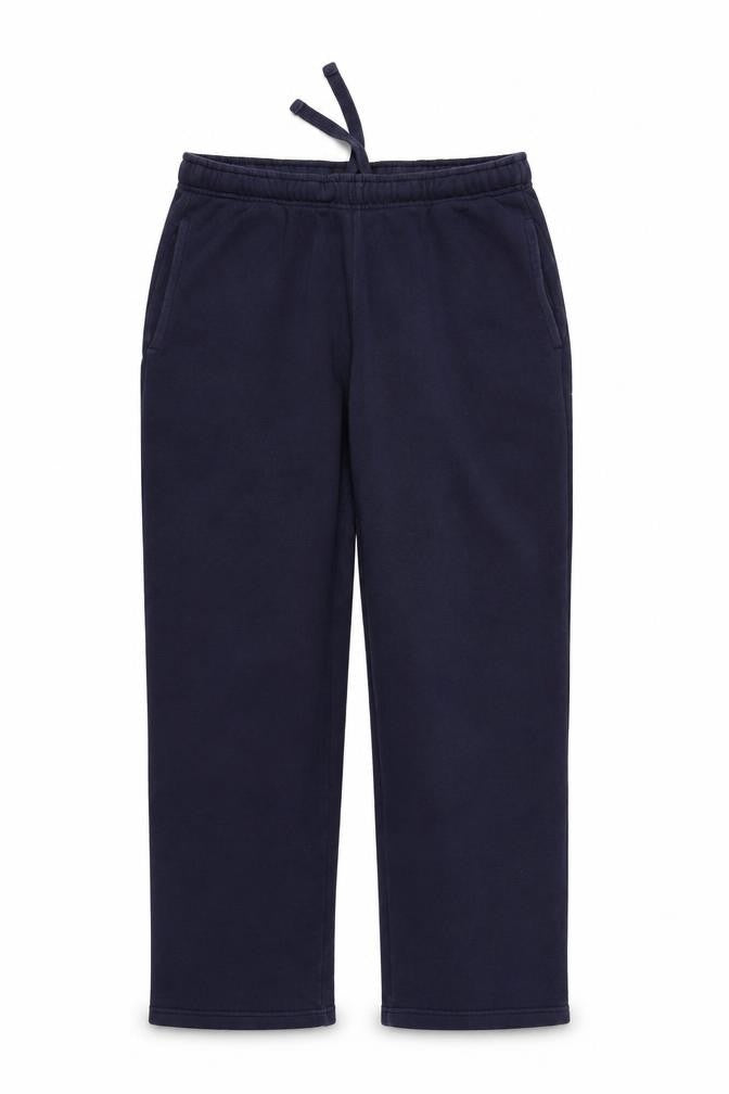 Front view of ACW85 women’s blue jogger trousers, size M, 27-inch leg