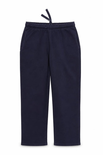 Front view of ACW85 women’s blue jogger trousers, size M, 27-inch leg