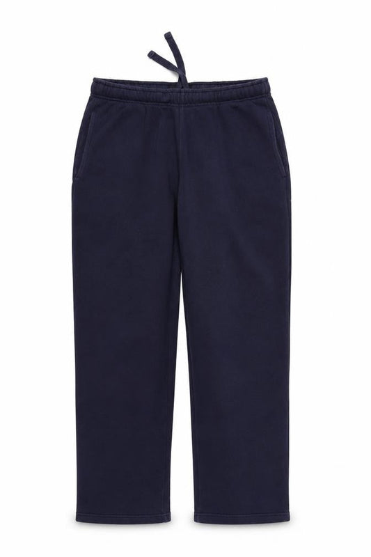 Front view of ACW85 women’s blue jogger trousers, size M, 27-inch leg