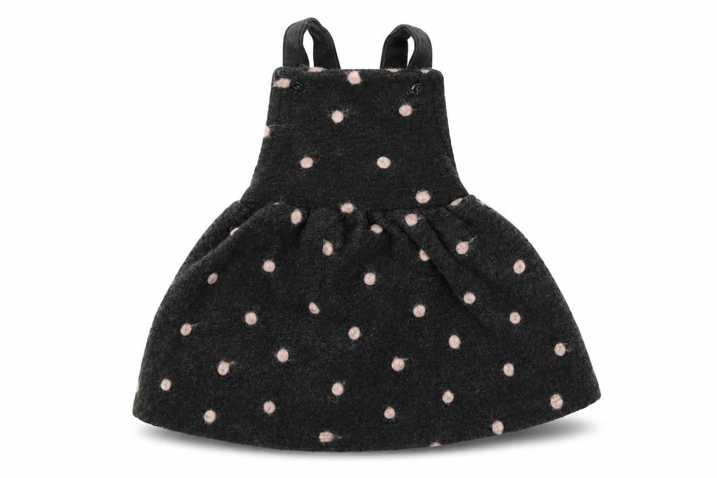 Front view of George Baby Grey Polka Dot Fit & Flare, size 3-6, Months