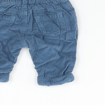 BHS Boys Blue   Cargo Jeans Size 0-3 Months