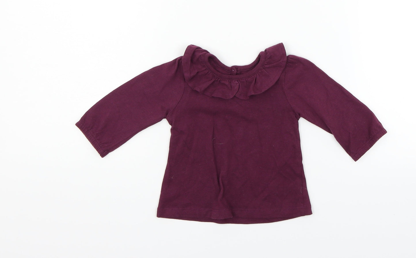 George Girls Purple   Basic T-Shirt Size 0-3 Months