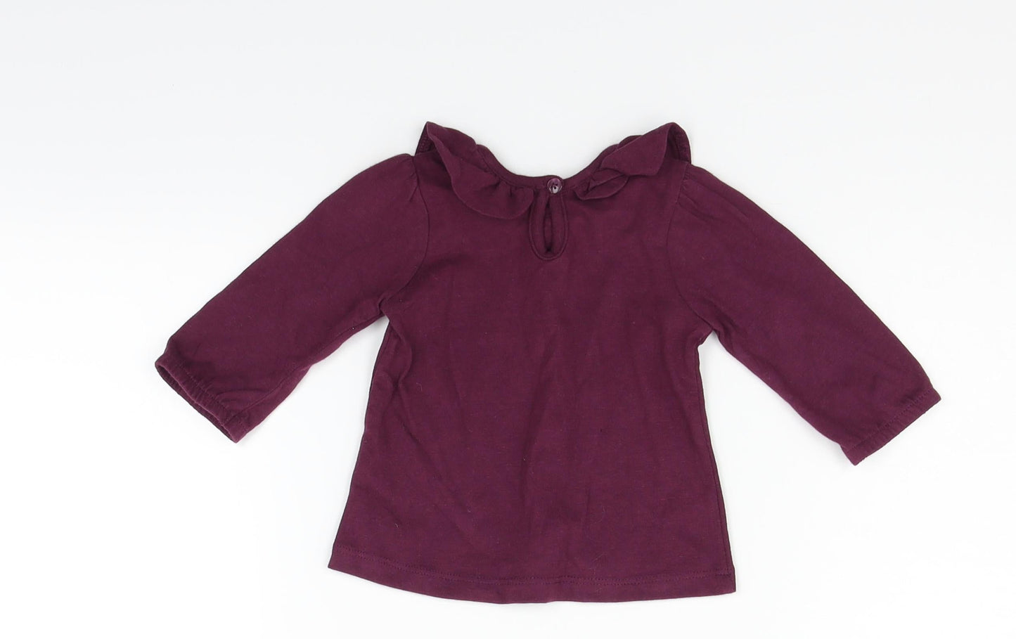 George Girls Purple   Basic T-Shirt Size 0-3 Months