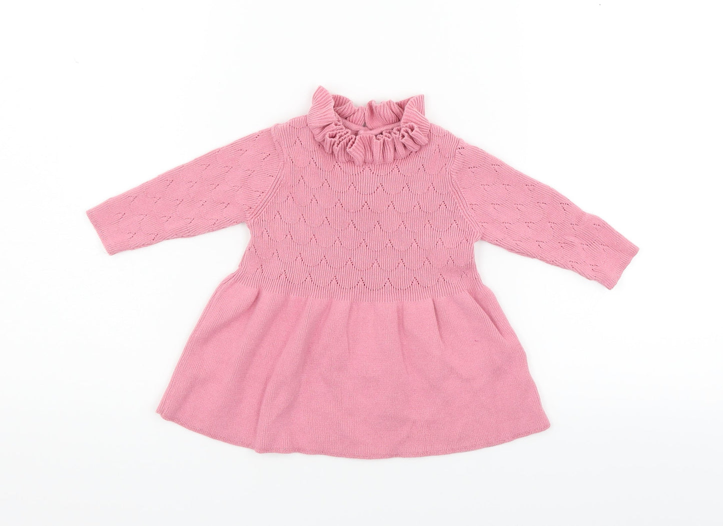Marks and Spencer Boys Pink   Jumper Dress  Size 3-6 Months