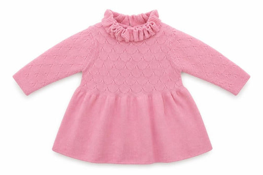 Marks and Spencer Boys Pink   Jumper Dress  Size 3-6 Months