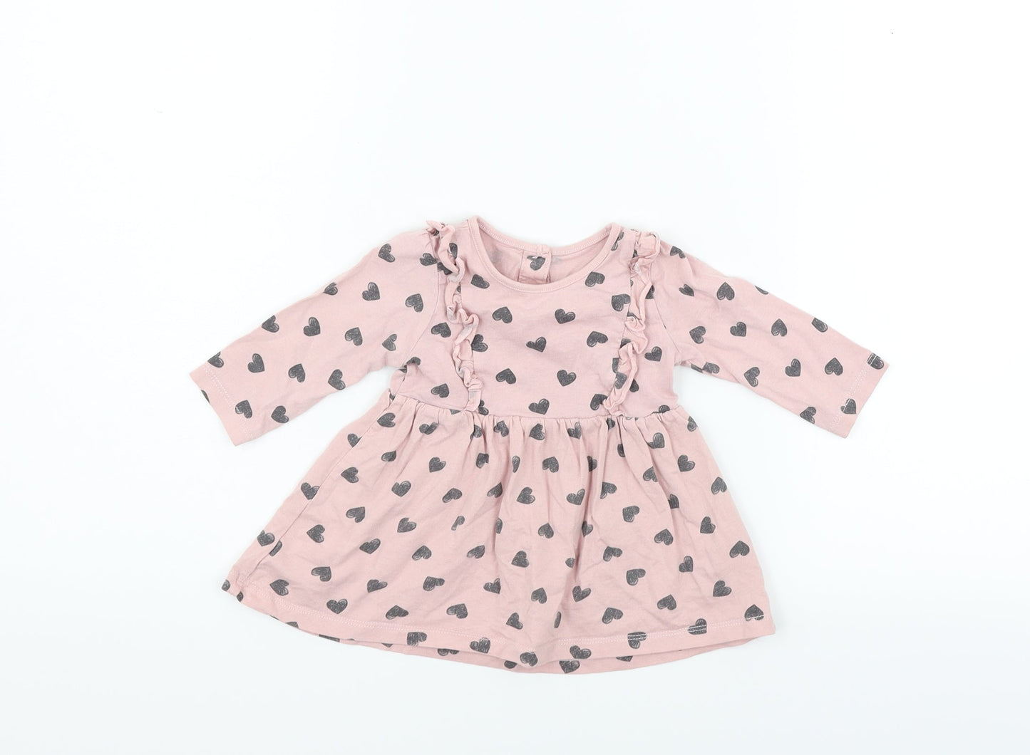 Matalan Baby Pink Polka Dot  Fit & Flare  Size 3-6 Months