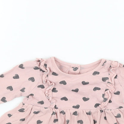 Matalan Baby Pink Polka Dot  Fit & Flare  Size 3-6 Months