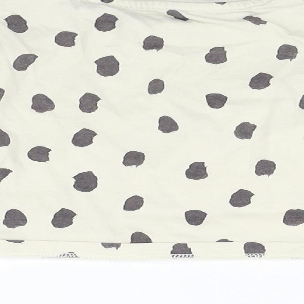 Marks and Spencer Boys Black Polka Dot  Basic T-Shirt Size 3-6 Months